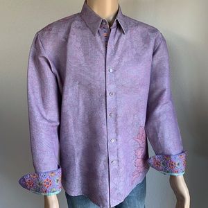 Robert Graham - Embroider LS, flip cuff. (L)